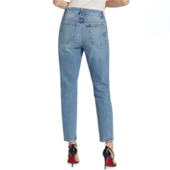 Good American Good Classic High Rise Distressed Jeans, Indigo - Size 27 - Picture 2 of 12